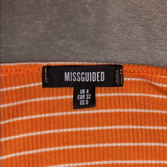 Missguided jumpsuit Orange stripped - Picture 3 of 4